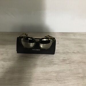 Dolce & Gabbana Men’s Tortoiseshell Frame Sunglasses with Brown/Olive Lenses